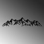 Wallity Mountain View - 1 Escultura de pared de metal negra